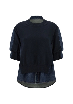 sacai shirt-style top - Blue