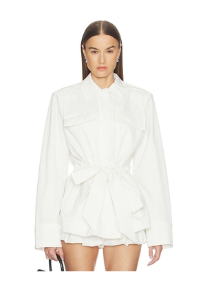 Lovers and Friends Natalie Jacket in White. Size XXS. Also in XS, S, M, L, XL.