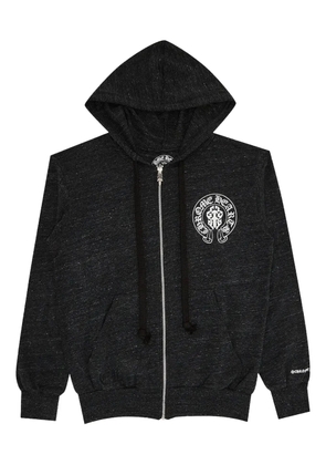 Chrome Hearts American Flag zip-up hoodie - Black