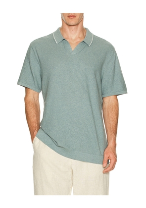 Marine Layer Greyson Sweater Polo in Blue. Size S. Also in L.