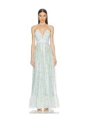 Katie May Isola Gown in Baby Blue,Green. Size XS. Also in L, M, S, XL.