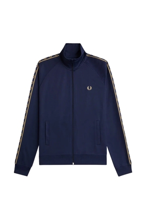 Fred Perry zip-up embroidered track jacket - Blue