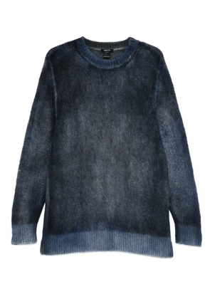 Avant Toi brushed crew-neck sweater - Blue