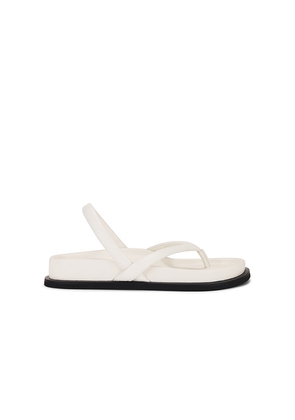 St. Agni Sling Back Thong Sandal in Cream. Size 36. Also in 41.