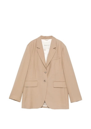 Gant single-breasted blazer - Neutrals