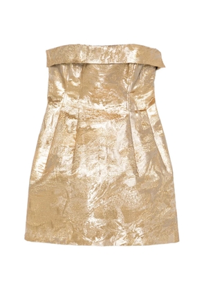 Simkhai strapless mini dress - Gold