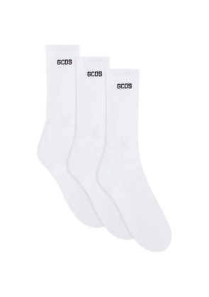 GCDS logo-detail socks (set of three) - White