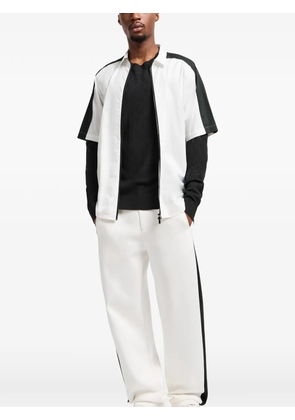 Armani Exchange panel zip shirt - White