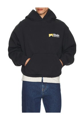 Rhude International Racing Logo Hoodie in Black. Size S. Also in M.