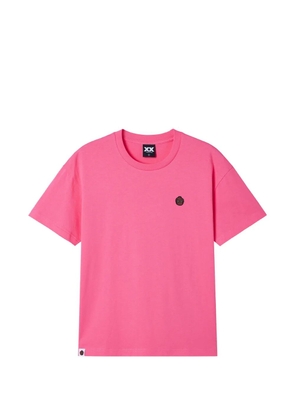 FINGERCROXX logo-embroidered T-shirt - Pink