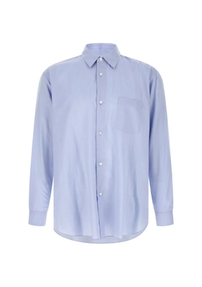 STEIN button-up cotton shirt - Blue