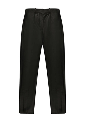 Bally leather straight-leg trousers - Black