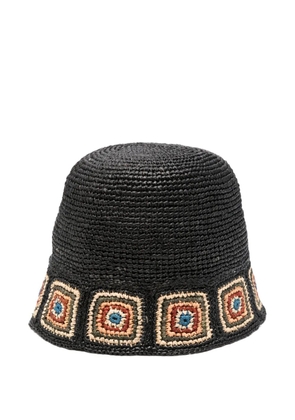 IBELIV panelled-trim hat - Black