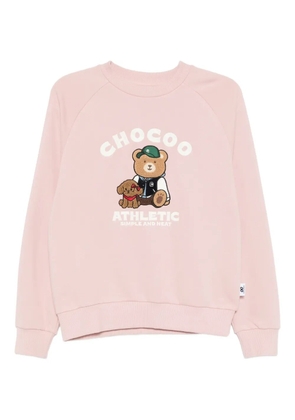 CHOCOOLATE logo-embroidered sweatshirt - Pink