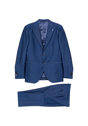Luigi Bianchi notched-lapel suit - Blue