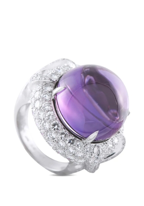 LB Exclusive diamond and amethyst ring - Silver