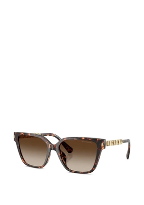 Michael Kors logo square-frame sunglasses - Brown