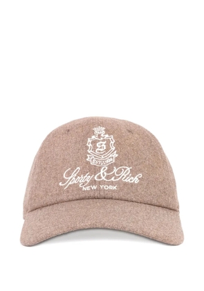 Sporty & Rich embroidered-logo baseball cap - Neutrals