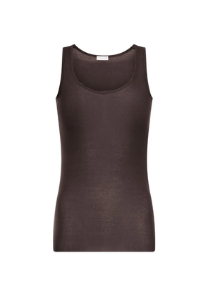 Roberto Collina ribbed tank top - Brown