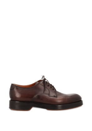 Zegna leather Derby shoes - Brown