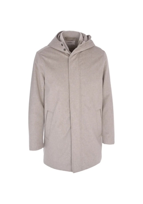 Agnona Caban hooded jacket - Neutrals