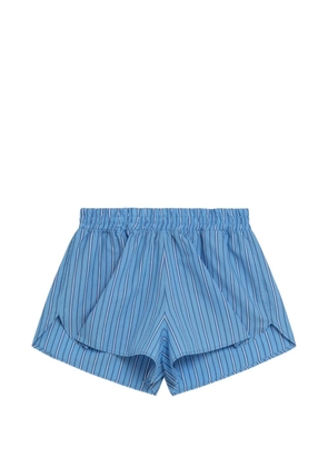 A Paper Kid striped cotton shorts - Blue