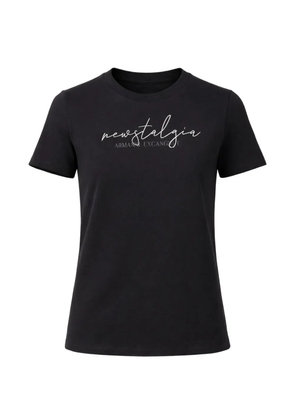 Armani Exchange black cotton T-shirt