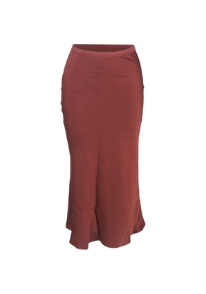 ANINE BING silk midi skirt - Red