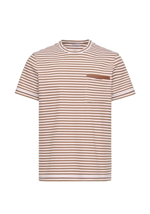 Moncler striped T-shirt - Brown