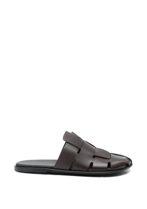 Hereu Dira Slim woven leather sandals - Brown
