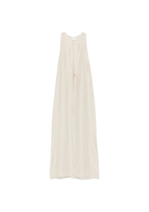 Alysi V-neck sleeveless coat - Neutrals