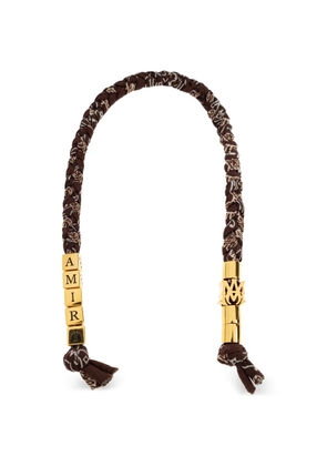 AMIRI dice beaded keyring - Brown