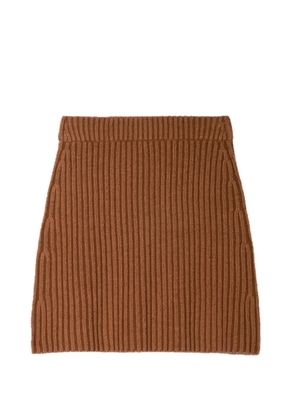 BOMPARD ribbed mini skirt - Brown