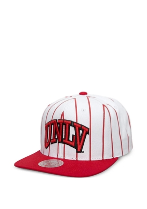 Mitchell & Ness x NCAA UNLV Rebels pinstripe snapback cap - White