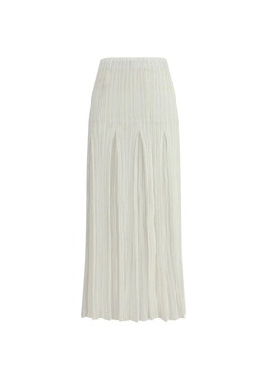 Gongdid Design pleated maxi skirt - Neutrals