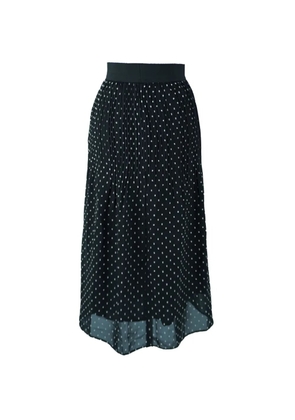 Maje pleated polka dot skirt - Black