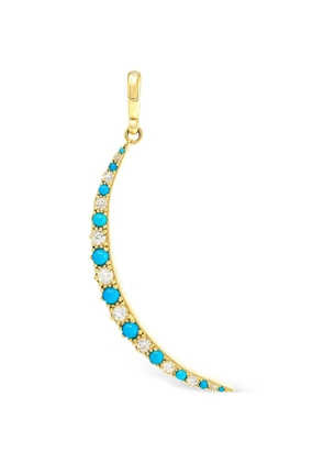 Jenna Blake turquoise diamond pendant - Gold