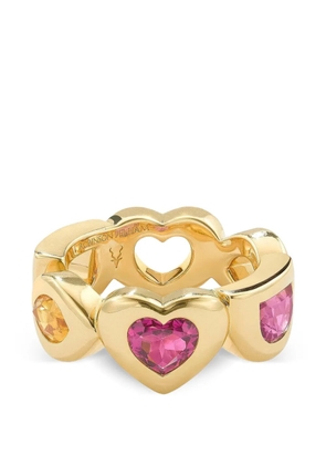 ROBINSON PELHAM sapphire tourmaline heart-shape ring - Gold