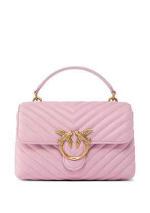 PINKO mini Lady Love chevron-pattern tote bag