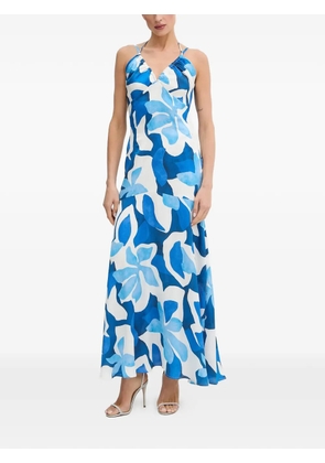 Morgan floral-print maxi dress - Blue