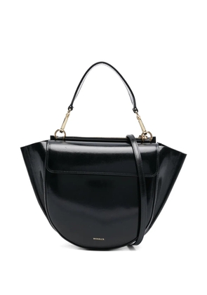 Wandler small Hortensia flap tote bag - Black