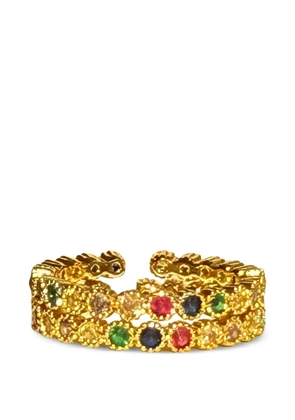 HZMER JEWELLERY Zein rings stack (set of two) - Gold