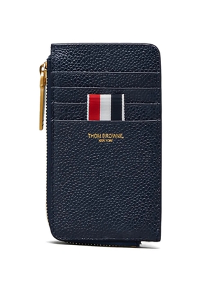 Thom Browne logo-detail card holder - Blue
