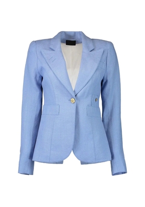 Smythe single-breasted linen blazer - Blue