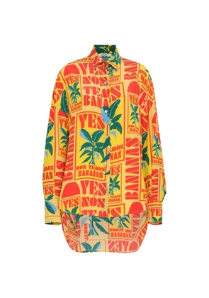 Amir Slama banana print shirt - Yellow