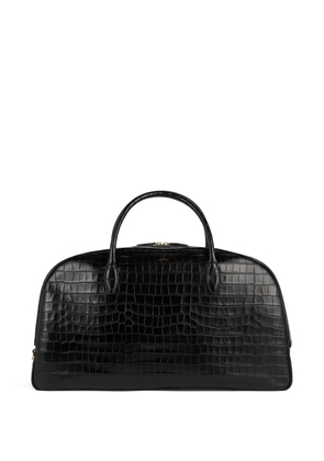 TOTEME crocodile-embossed travel bag - Black