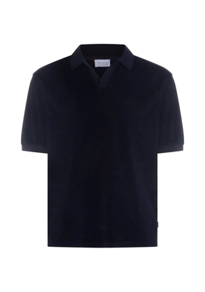 04651 / A TRIP IN A BAG Terry Johnny short sleeve polo shirt - Blue