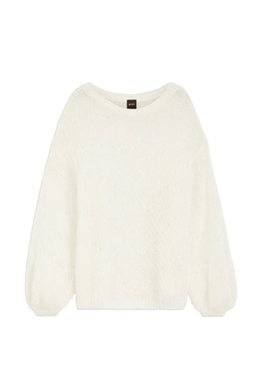 BOSS C_ferignon balloon-sleeve sweater - Neutrals