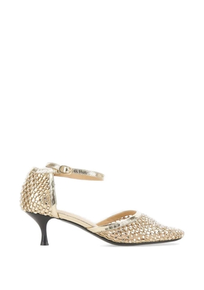 strategia shoes Shiny Décolleté rhinestone pumps - Gold