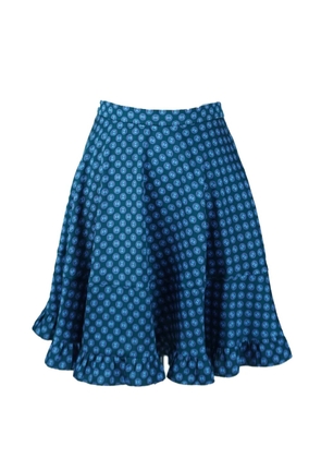 SANDRO printed mini skirt - Blue